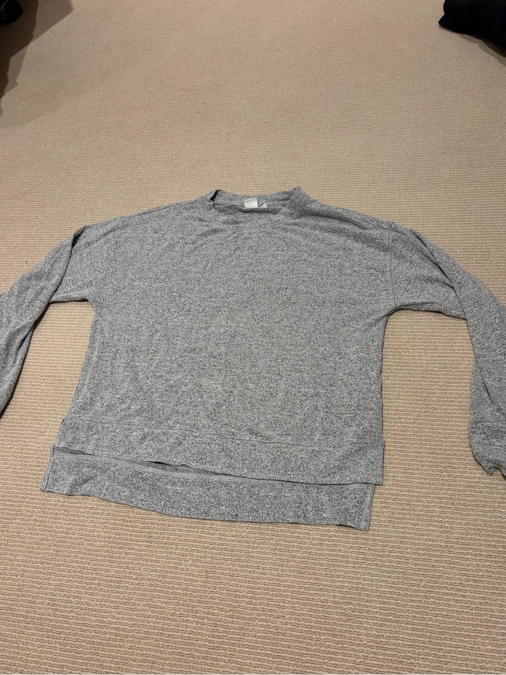 **BP. Gray Long Sleeve Top | Size S**